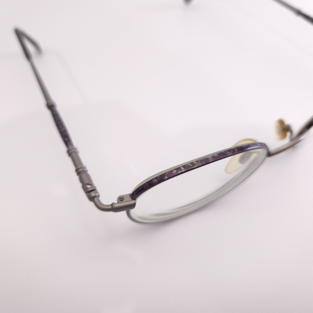 Anne Klein II 6003 K1054 Silver Violet Purple Metal Glasses Frames 50-19-135 - Picture 10 of 16